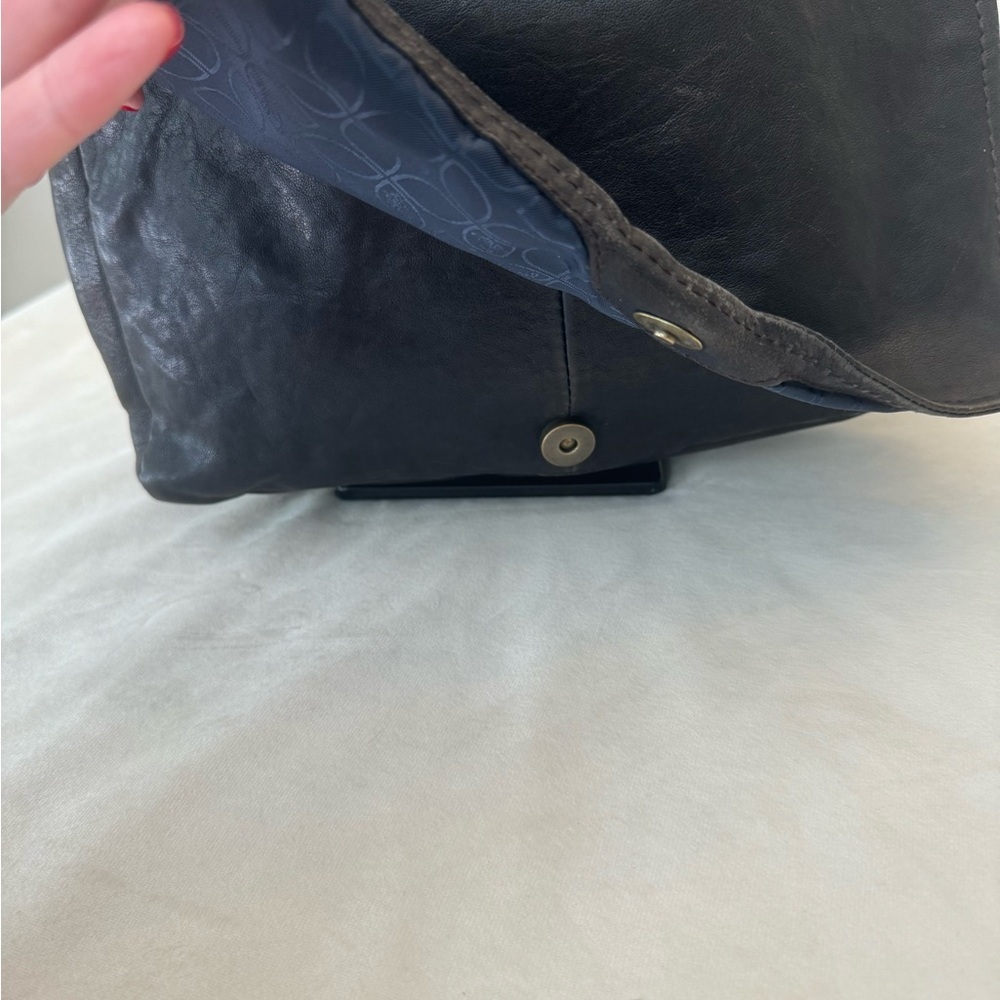 VTG! Fossil Foldover Shoulder Bag with Gold Accents - Picture 7 of 16